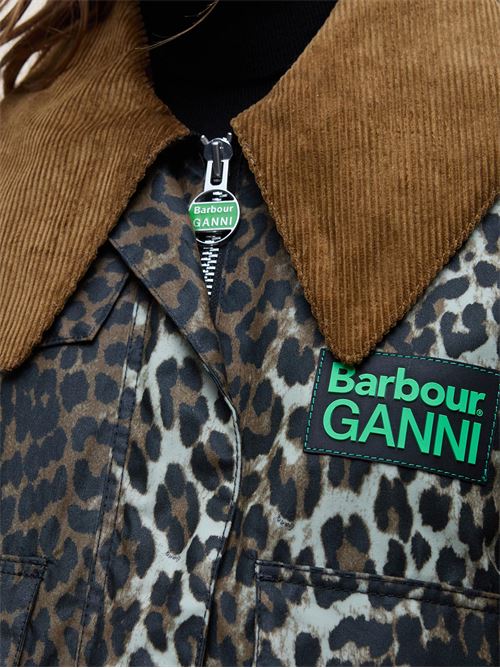 Anorak printed Wax BARBOUR X GANNI | LWX1454LWXBK11